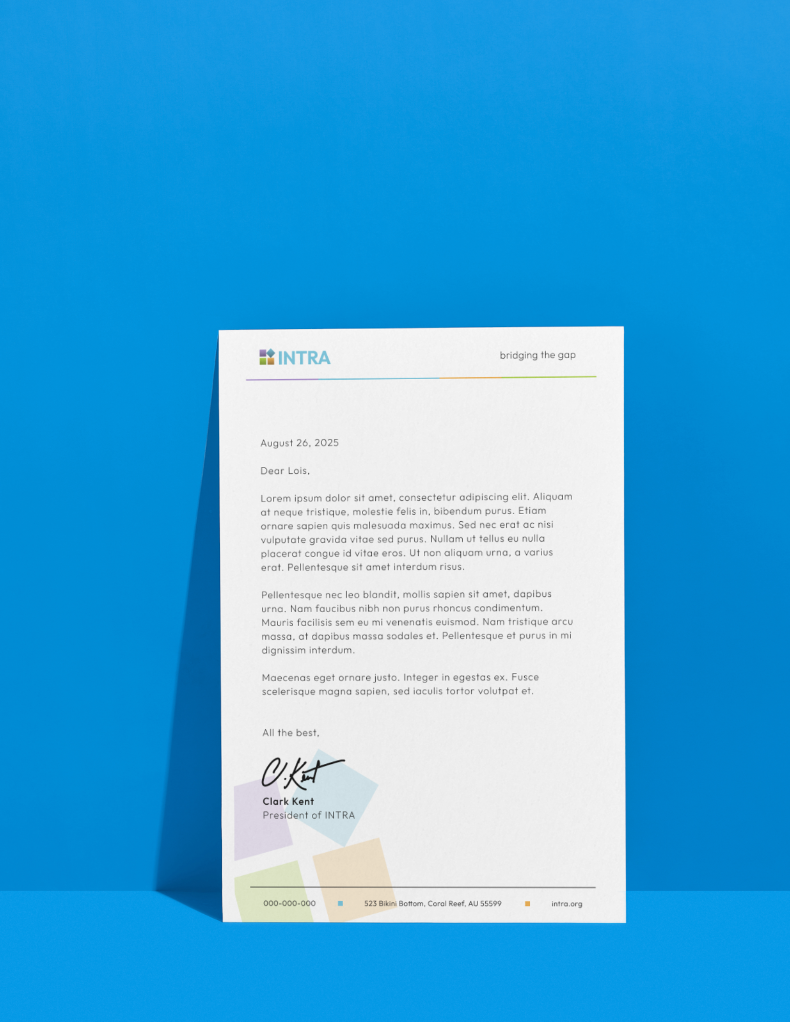 Intra letterhead mockup 1