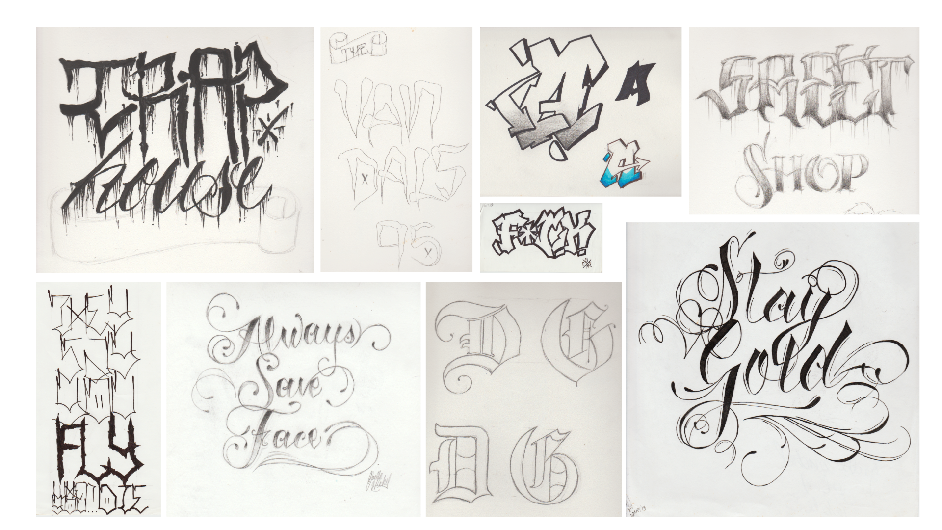 Lettering, Graffiti and Calligraphy